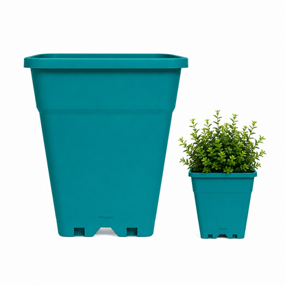 Macetero Plástico Rectangular Indoor 14 cm