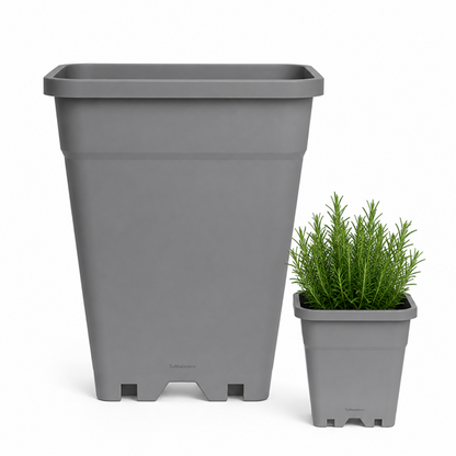 Macetero Plástico Rectangular Indoor 14 cm
