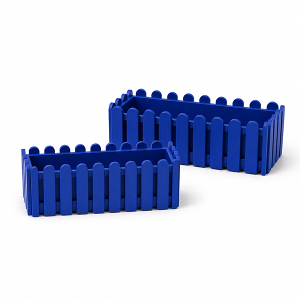 Jardinera Reja Azul