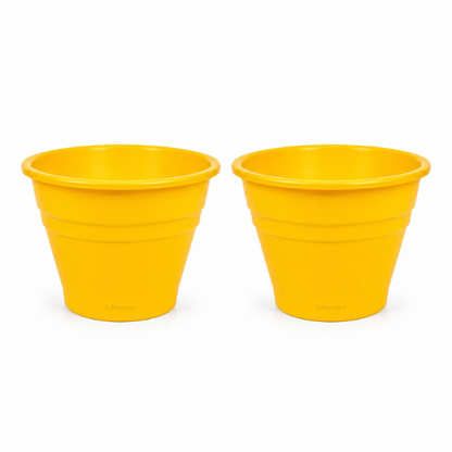 Macetero Plástico Redondo ARI Amarillo