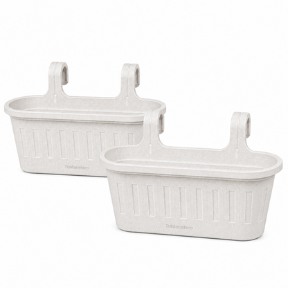 Jardinera Balcón Doble Mármol