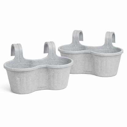 Jardinera Balcón Doble Curva Mármol