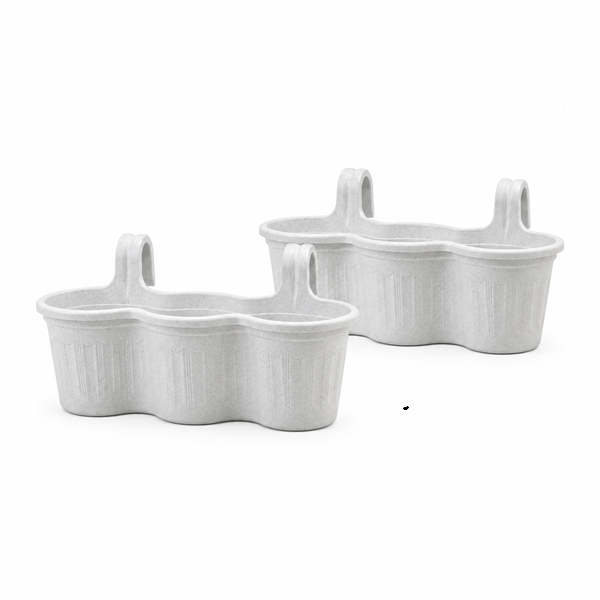 Jardinera Balcón Triple Mármol