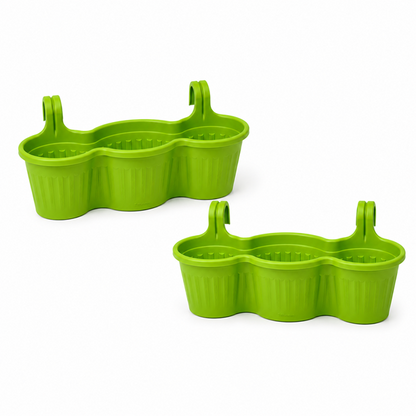 Jardinera Balcón Triple Verde Lima
