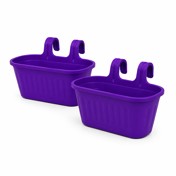 Jardinera Balcón Doble Morado