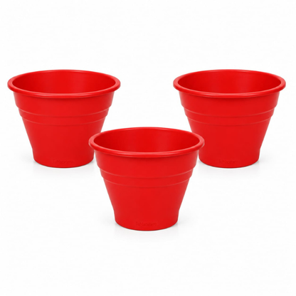 Macetero Plástico Redondo ARI Rojo