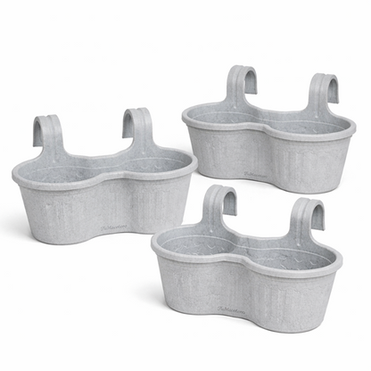 Jardinera Balcón Doble Curva Mármol