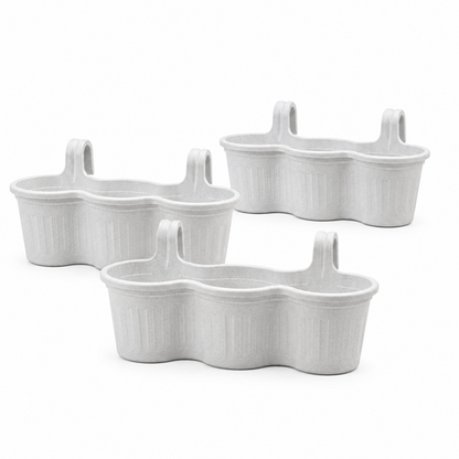 Jardinera Balcón Triple Mármol