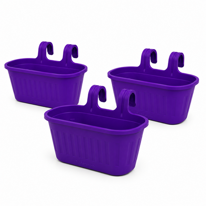 Jardinera Balcón Doble Morado