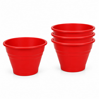 Macetero Plástico Redondo ARI Rojo