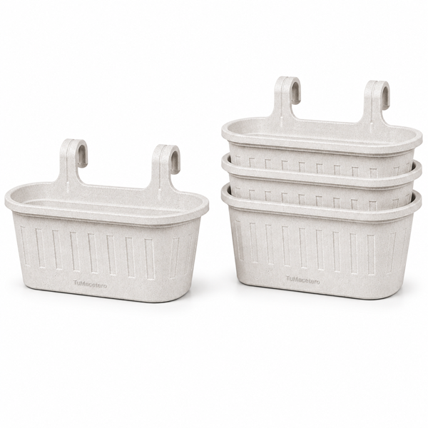Jardinera Balcón Doble Mármol