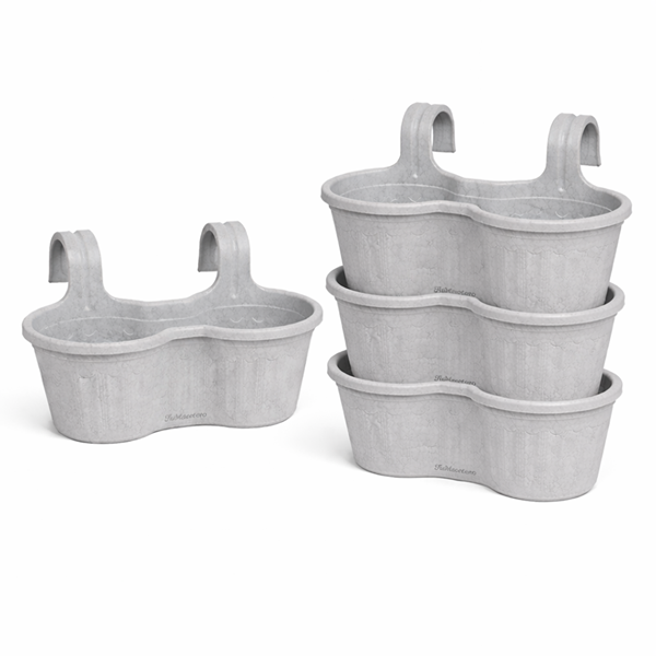 Jardinera Balcón Doble Curva Mármol