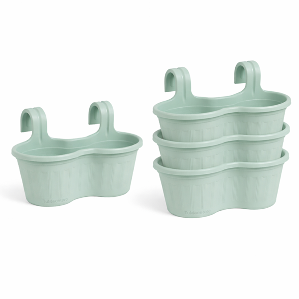 Jardinera Balcón Doble Curva Menta
