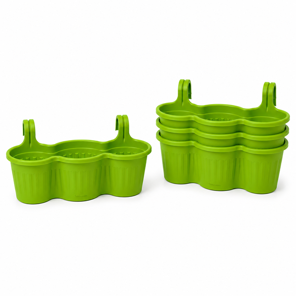Jardinera Balcón Triple Verde Lima