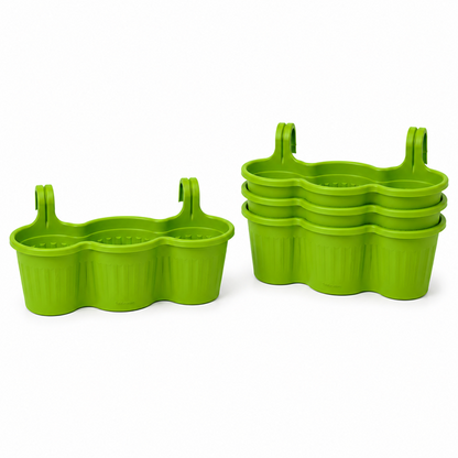 Jardinera Balcón Triple Verde Lima