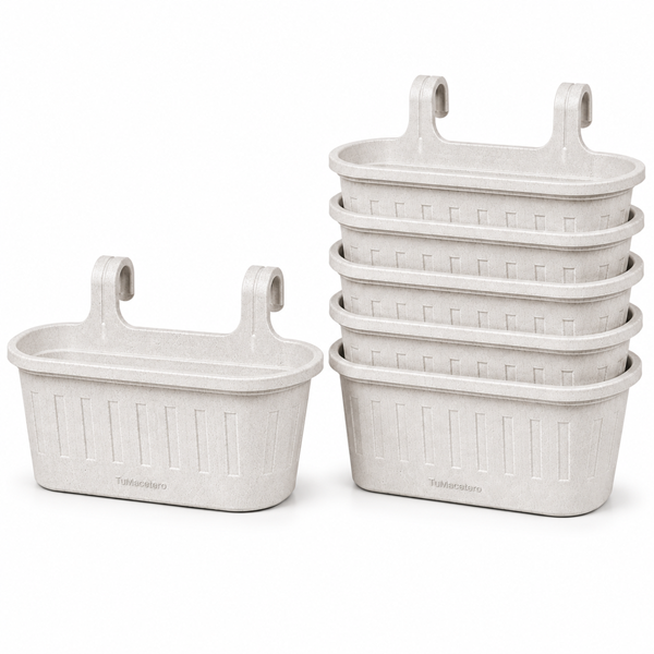 Jardinera Balcón Doble Mármol