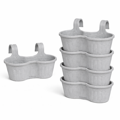 Jardinera Balcón Doble Curva Mármol