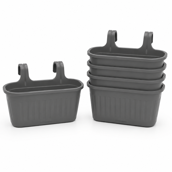 Jardinera Balcón Doble Gris