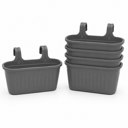 Jardinera Balcón Doble Gris