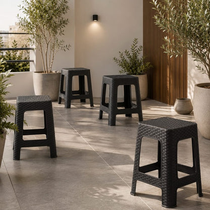 Piso Ratán Negro