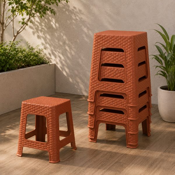 Piso Ratán Terracota