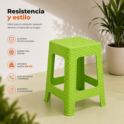 Piso Ratán Verde Lima