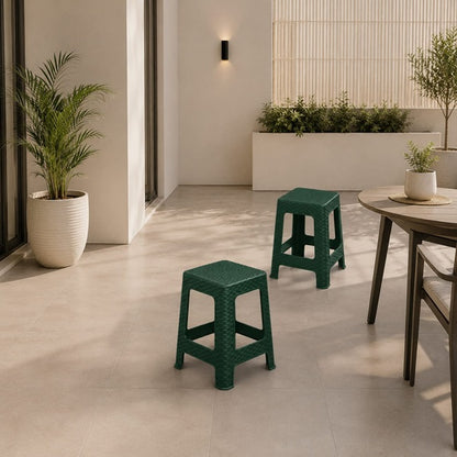 Piso Ratán Verde Oscuro