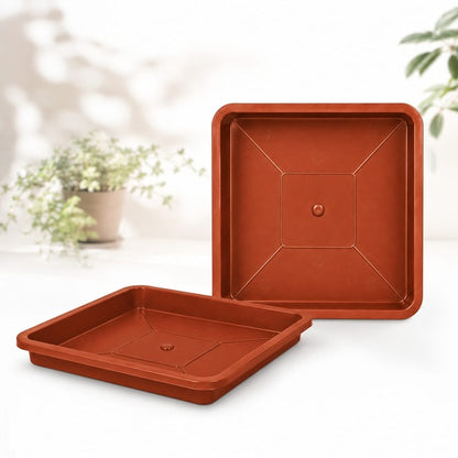 Plato Cuadrado Para Macetero 8-10cm