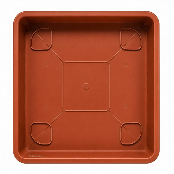 Plato Cuadrado Para Macetero 40cm