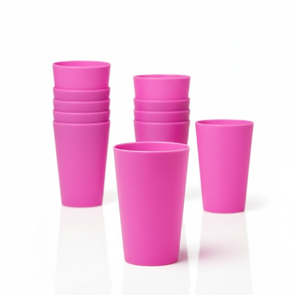Vaso Plástico Rosado