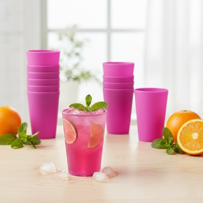 Vaso Plástico Rosado
